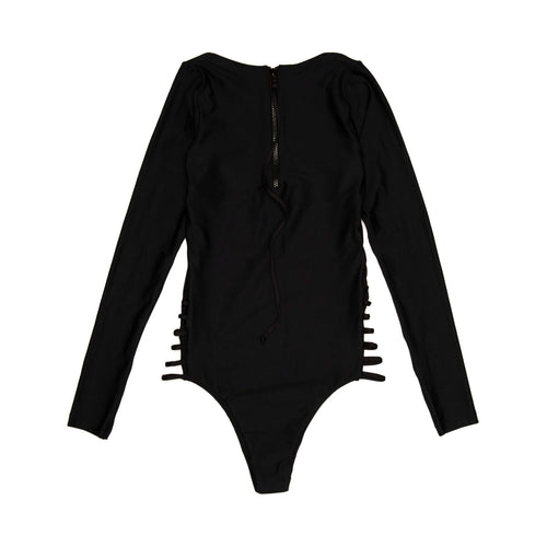 Black Rails | Long Sleeve Women's Cheeky Surf Suit with Cutouts Midori Bikinis