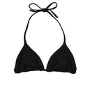 Black Indah Top | Minimalist String Triangle Bikini Top Midori Bikinis