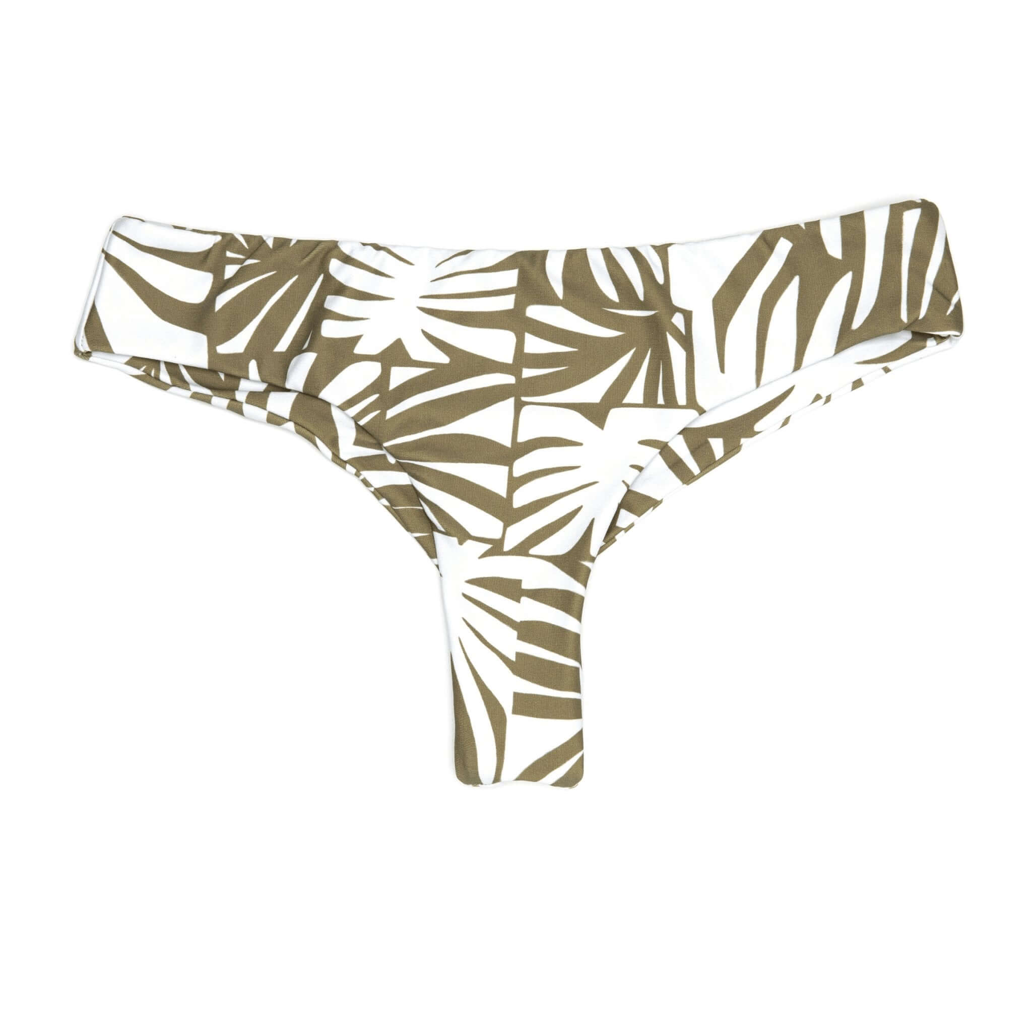 Green Palm Print Brayden Bikini Cheeky Brazilian Surf Swim