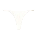 Ecru Off-White Cream Cruz Bottom | Minimal Thong Bikini Bottoms Midori Bikinis