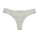 Malta Green Striped Brayden | Cheeky Brazilian Bikini Bottom Midori Bikinis