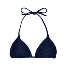 Navy Indah Top | Minimalist String Triangle Bikini Top Midori Bikinis