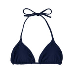 Navy Indah Top | Minimalist String Triangle Bikini Top Midori Bikinis