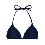 Navy Indah Top | Minimalist String Triangle Bikini Top Midori Bikinis