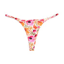 Coral and Pink Thong Swim Bottom | Minimal Coverage Bikinis Midori Bikinis